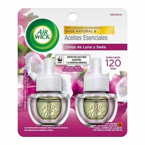 Repuesto para Aromatizante Airwick Aceite Lirios Luna Seda 2 Repuestos 21ml