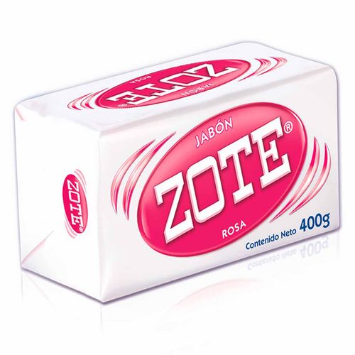 Jabón de Lavandería en Barra Zote Rosa 400g