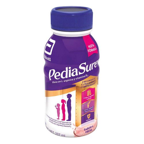 Suplemento Alimenticio Pediasure para Niños de 1 a 10 Años Fresa 237ml