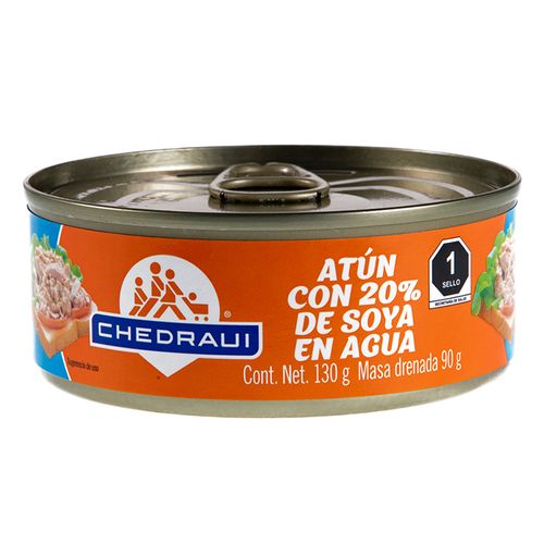 Atún Aleta Amarilla Chedraui Agua 130g