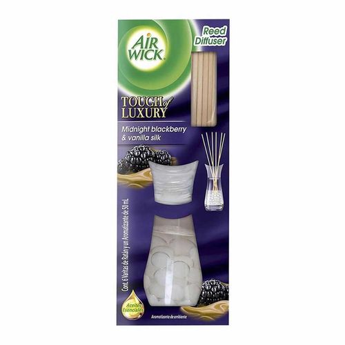 Aromatizante en Aceite Airwick Reed Black Berry 50ml y 6 Varitas