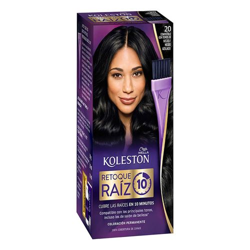 Tinte Retoque de Raíz Permanente Koleston 20 Negro