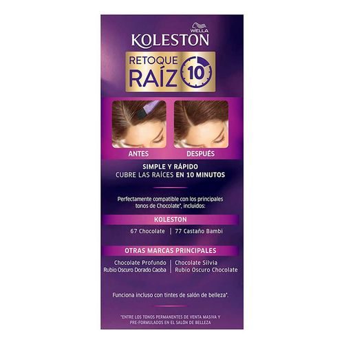 Tinte Retoque de Raíz Permanente Koleston 67 Chocolate