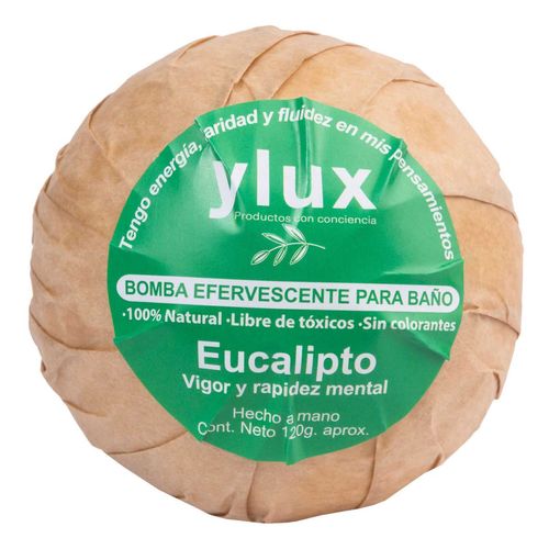 Bomba Efervescente de Baño Ylux Eucalipto 120g