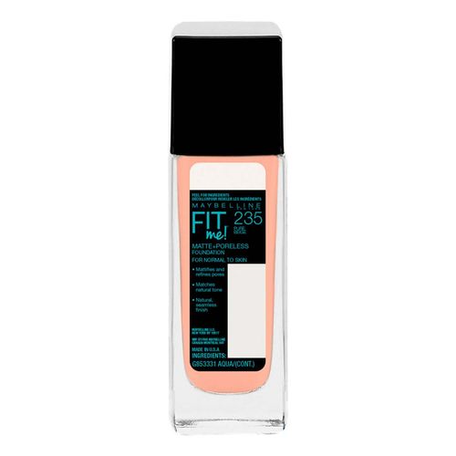 Base de Maquillaje Líquida Maybelline New York Fit Me! 235 Pure Beige 30ml