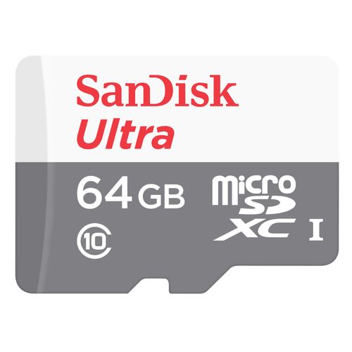 Memoria Micro SD Sandisk 64GB Ultra HC UHS-1 con Adaptador