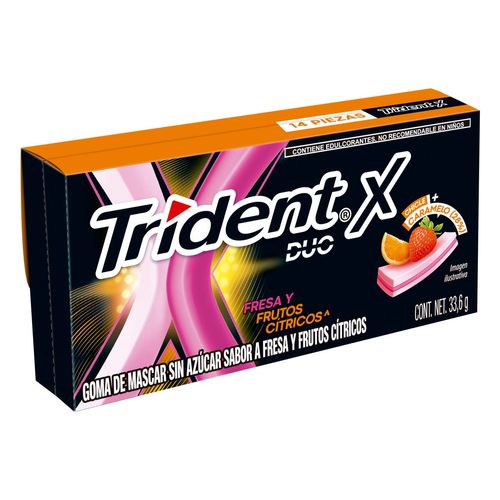 Gomas De Mascar Trident Dúo Fresa 33.6g