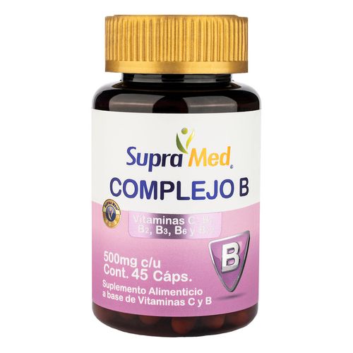 Complejo B SupraMed 45 Cápsulas 500mg
