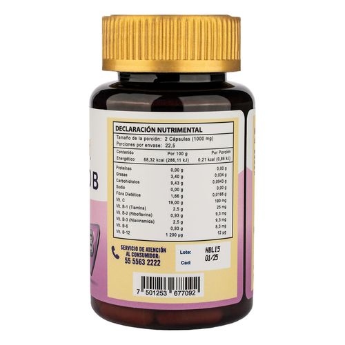 Complejo B SupraMed 45 Cápsulas 500mg