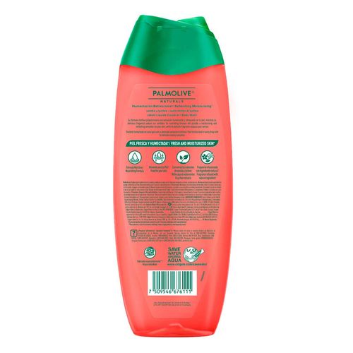 Jabón Líquido Corporal Palmolive Naturals Humectación Refrescante 390ml