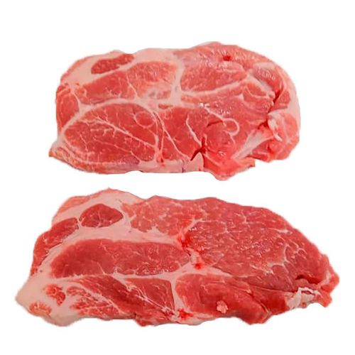 Aguja de Cerdo sin Hueso Rebanada kg