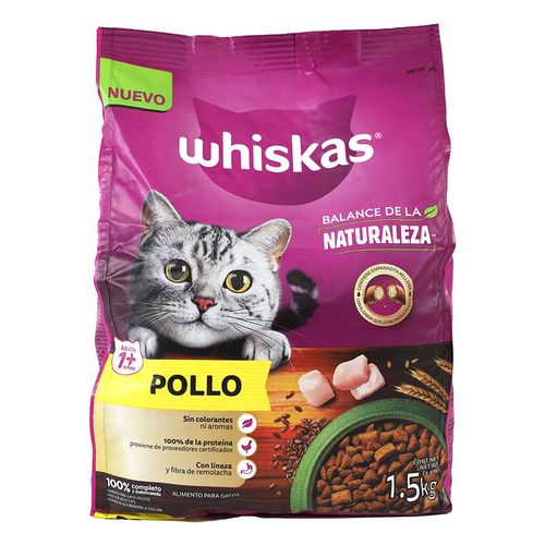 Croquetas Whiskas Balance de la Naturaleza para Gatos Sabor Pollo 1.5Kg + 200g