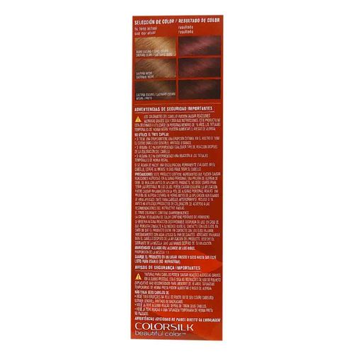 Tinte para cabello Colorsilk  Queratina tono 462 Borgoña Vibrante 59.1 ml