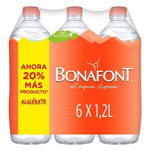 Agua Natural Bonafont 6x1.2L