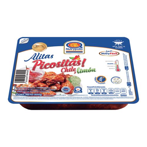Alitas Nutrypollo Chile Limón 500g