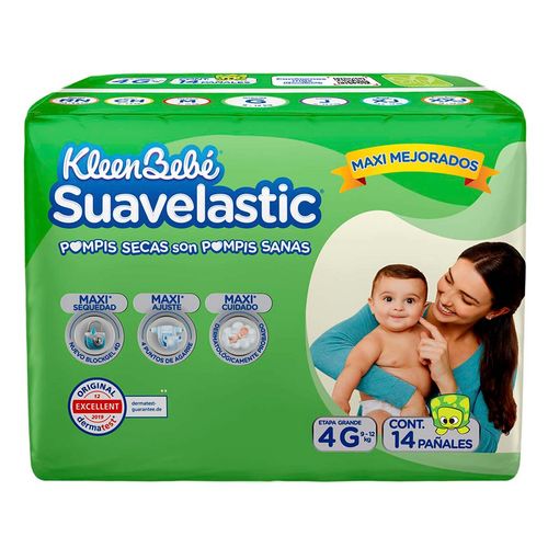 Panal Kleenbebe Suavelastic Grande 14 Piezas