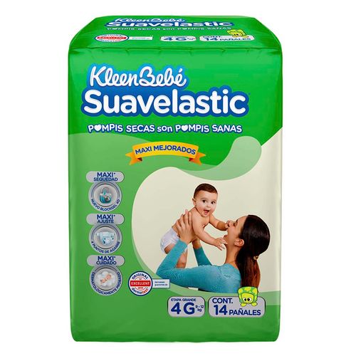 Panal Kleenbebe Suavelastic Grande 14 Piezas