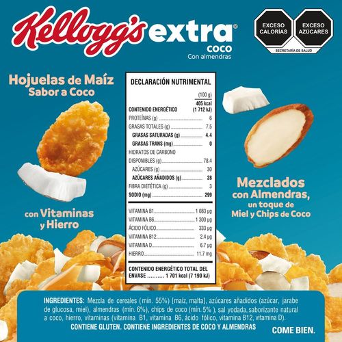 Cereal Kellogg's Extra Coco Almendra 420g