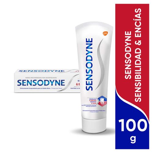 Sensodyne Sensibilidad & Encías Blanqueador Pasta Dental para un Doble Alivio 100 g
