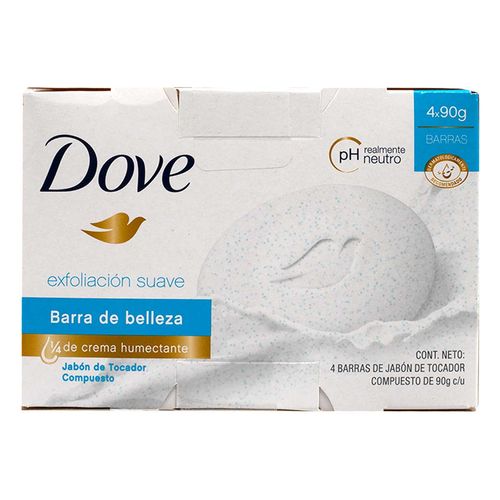 Jabón Tocador Dove Exfo 90g 4 Pack