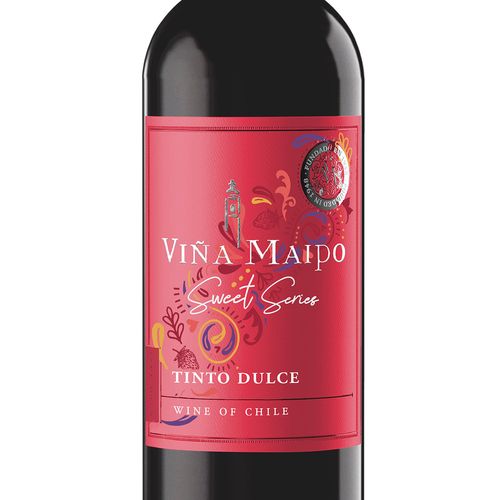 Vino Tinto Chileno Sweet Series Viña Maipo Dulce Tinto 750ml