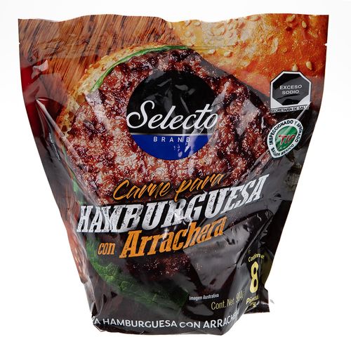 Hamburguesa Selecto Brand Arrachera 904g