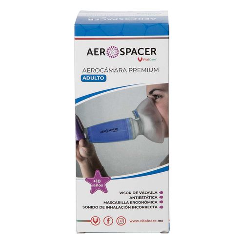 Aerocámara Premium Vitalcare Aerospacer Adulto 1 pieza