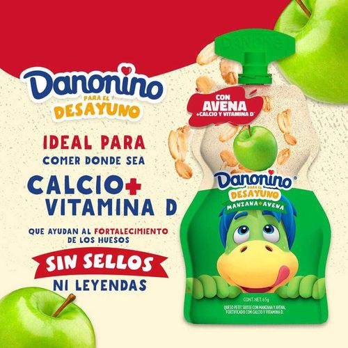 Queso petite suisse Danonino manzana avena 65 g