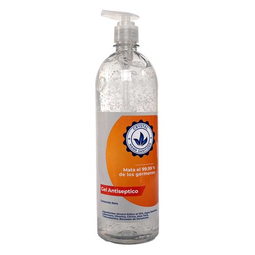 Gel Antiseptico Crystal 75% Alcohol 1L