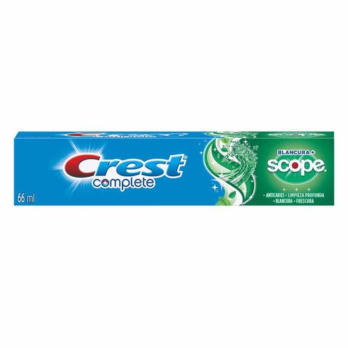 Pasta de Dientes Crest Complete Blancura + Scope 66ml