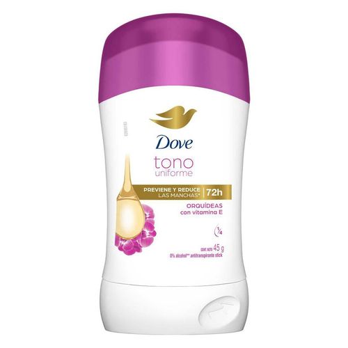 Antitranspirante en Barra Dove Tono Uniforme Orquídeas 45g