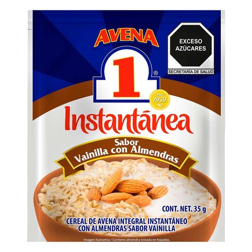 Avena N1 Instantanea Vainilla con Almendra 35g