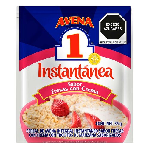 Avena N 1 Instantanea Fresas con Crema 35g
