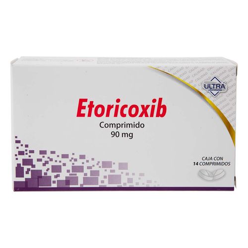 Tabletas Etoricoxib Caja con 14 Tabletas 90mg