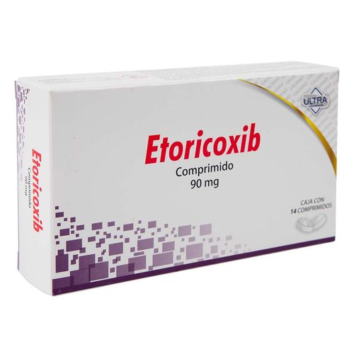Tabletas Etoricoxib Caja con 14 Tabletas 90mg