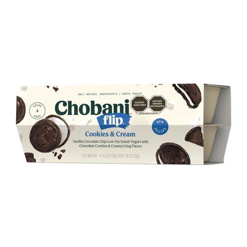 Yoghurt Chobani Batflip Cookies&Cream 4 Piezas