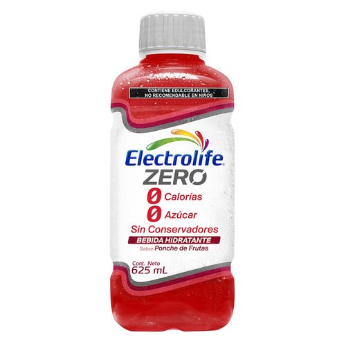 Bebida Rehidratante Electrolife Zero sabor Ponche de Frutas 625ml