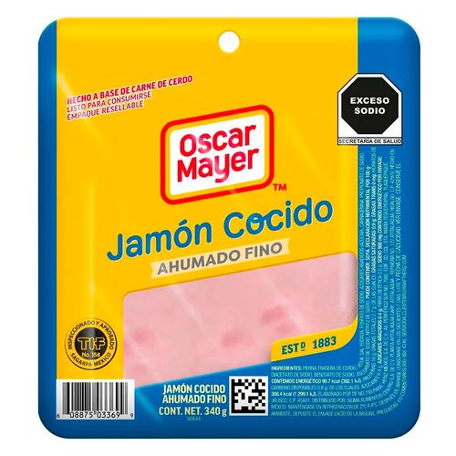 Jamón Oscar Mayer Cocido 340g