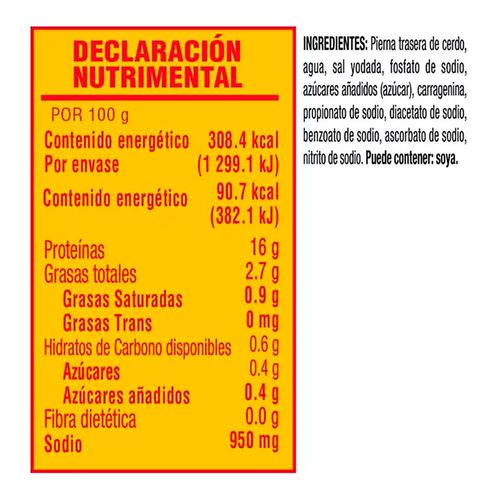 Jamón Oscar Mayer Cocido 340g
