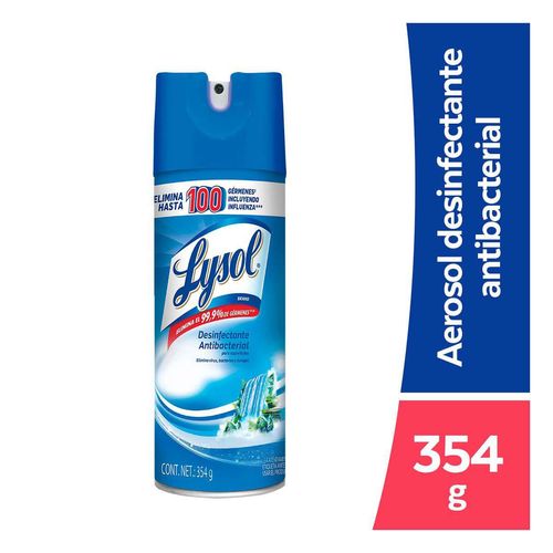 Desinfectante de Superficies en Aerosol Lysol Spring Waterfall 354g