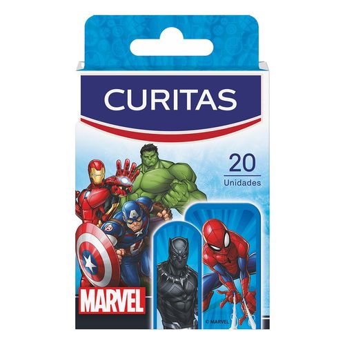 Venditas Adhesivas Curitas Kids de Marvel 20 Piezas