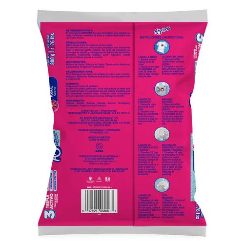 Detergente Arcoíris en Polvo Aroma Floral 800g