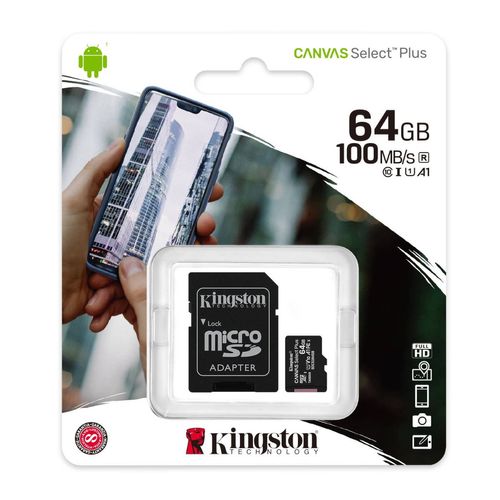 Tarjeta de Memoria Kingston Micro SD 64GB