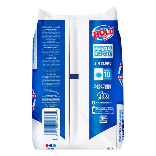 Detergente Bold Polvo Quita manchas 850grs