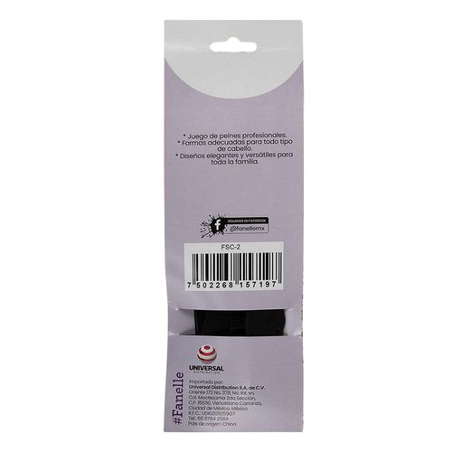 Set Peines Fanelle FSC-2 4 pz