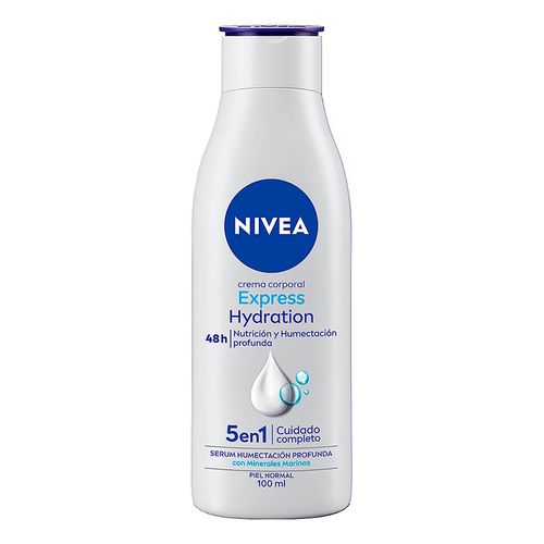 Crema Corporal humectante NIVEA Express Hydration piel normal 100 ml