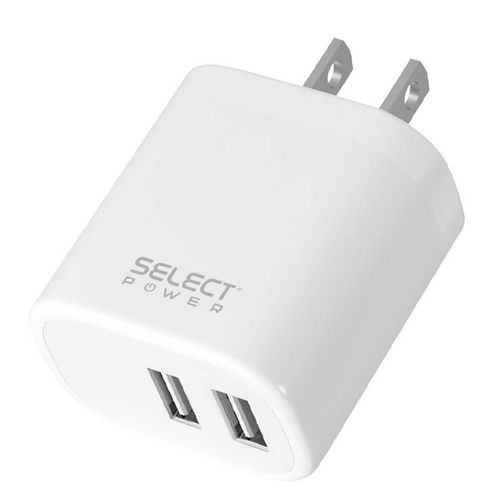 Cargador de pared doble salida USB y Tipo C  Select Sound CU3-SP