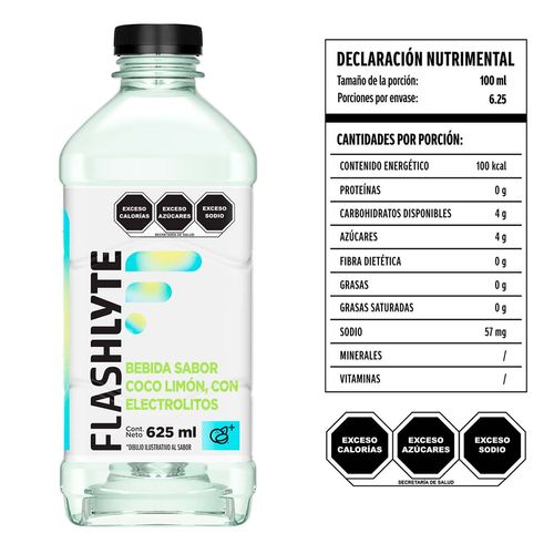 Suero Flashlyte Coco-Limón 625ml