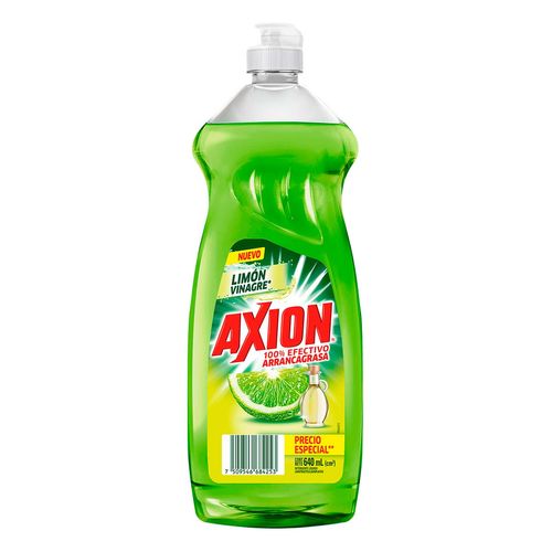 Lavatrastes Axion limón y vinagre 640ml