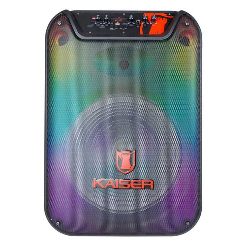Bafle Kaiser 15 Pulgadas Luz Flama Front Negro KSW-3515